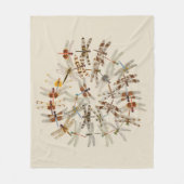 Dragonfly Blanket Fleece Deken (Voorkant)
