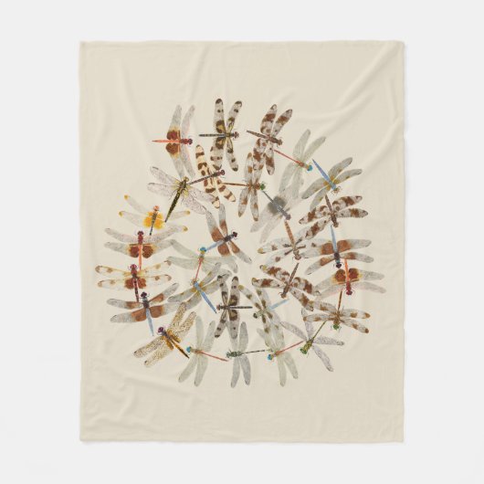 Dragonfly Blanket Fleece Deken (Voorkant)