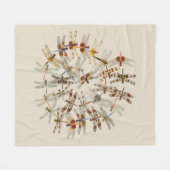 Dragonfly Blanket Fleece Deken (Voorkant (Horizontaal))