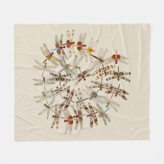 Dragonfly Blanket Fleece Deken (Voorkant (Horizontaal))