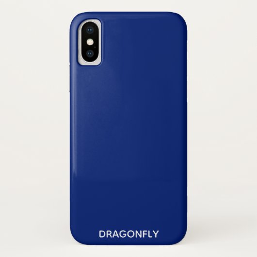 Dragonfly blauwe kleurnaam Case-Mate iPhone case (Achterkant)