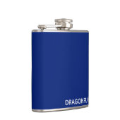 Dragonfly blauwe kleurnaam heupfles (Rechts)