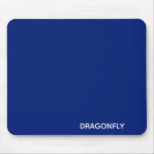 Dragonfly blauwe kleurnaam muismat (Voorkant)