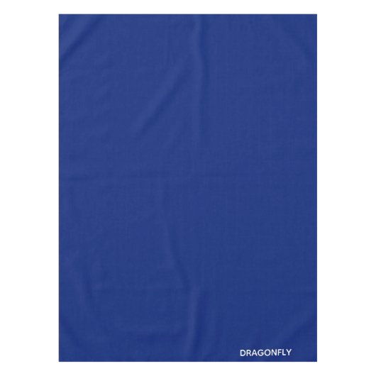 Dragonfly blauwe kleurnaam tafelkleed (Voorkant)