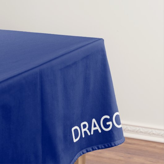 Dragonfly blauwe kleurnaam tafelkleed (Voorbeeld)