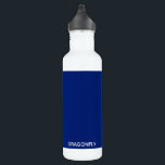 Dragonfly blauwe kleurnaam waterfles<br><div class="desc">Dragonfly blauwe kleurnaam</div>