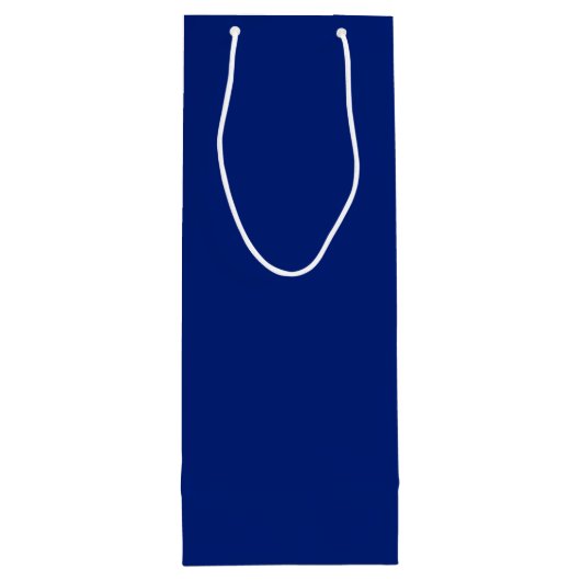 Dragonfly blauwe kleurnaam wijn cadeautas (Achterkant)