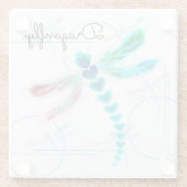 Dragonfly | BLAUWGROEN ONDERZETTER (Achterkant)