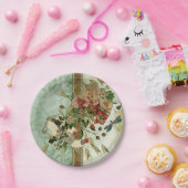 Dragonfly  Bloemen Papier Borden bruiloft Papieren Bordje (Feest)