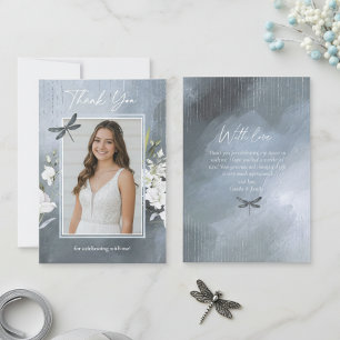 Dragonfly Bloemstuk Sweet 16 Stofblauw ID1310 Bedankkaart