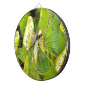 Dragonfly Blue en zwart op gras. Dartbord (Voorkant Rechts)