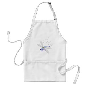 Dragonfly Blue Whimsical Cartoon Art Standaard Schort