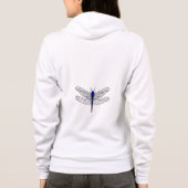 Dragonfly Blue Women's Fleece Raglan Zip Hoodie (Achterkant)