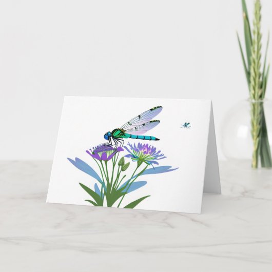 Dragonfly: Blues en Paarse Kaart (Voorkant)