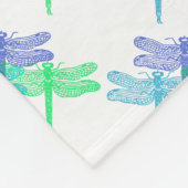 Dragonfly Blues Fleece Blanket (Hoek)