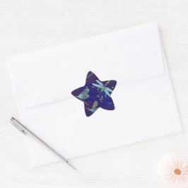 Dragonfly Blues Star-Sticker Ster Sticker