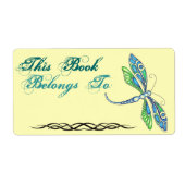 Dragonfly Boek Bord Eigendom Label (Voorkant)