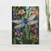 Dragonfly boho bloemen botanische vlek glas (Voorkant)