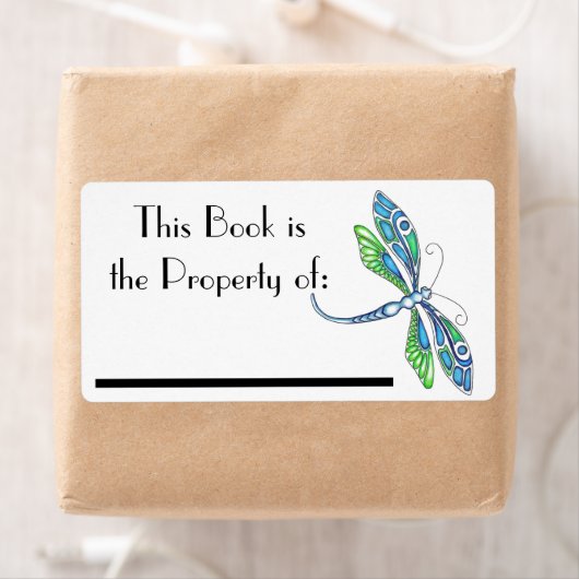 Dragonfly Book Label (Insitu)
