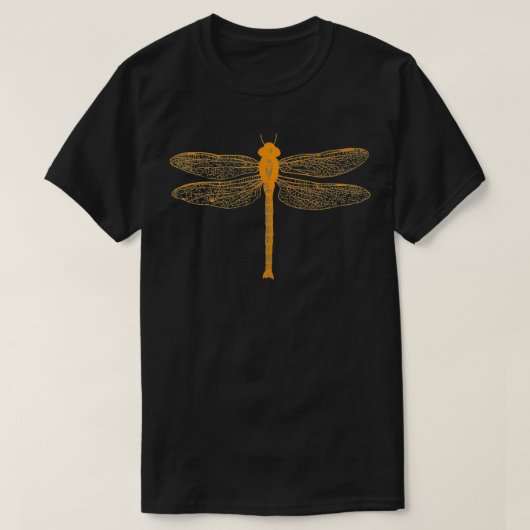 Dragonfly Botanical Art Print Naturalist T-shirt (Design voorkant)