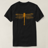 Dragonfly Botanical Art Print Naturalist T-shirt (Design voorkant)