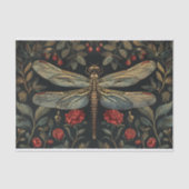 Dragonfly Botanische Bloemen Decoupage Tissuepapier (Voorkant)