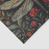 Dragonfly Botanische Bloemen Decoupage Tissuepapier (Detail)