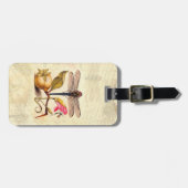 Dragonfly Botanische Natuur Wildleven Bagagelabel (Voorkant horizontaal)