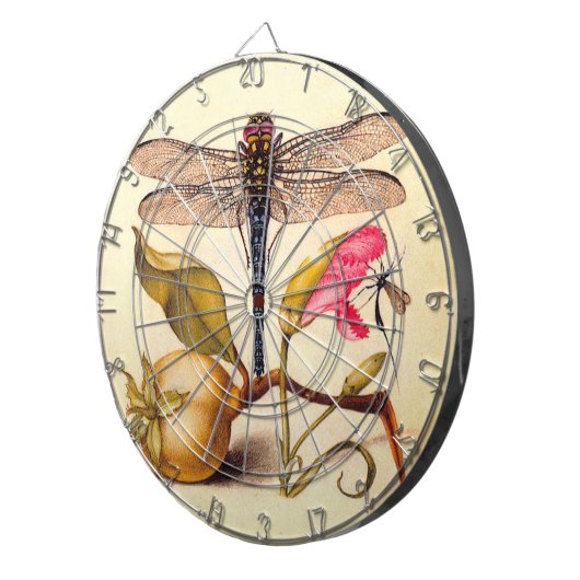 Dragonfly Botanische Natuur Wildleven Dartbord (Voorkant Rechts)