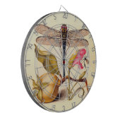 Dragonfly Botanische Natuur Wildleven Dartbord (Voorkant Links)