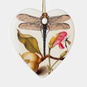 Dragonfly Botanische Natuur Wildleven Keramisch Ornament (Rechts)