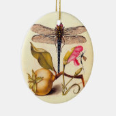 Dragonfly Botanische Natuur Wildleven Keramisch Ornament (Rechts)