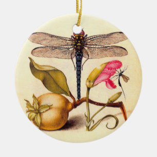 Dragonfly Botanische Natuur Wildleven Keramisch Ornament
