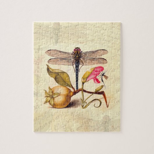 Dragonfly Botanische Natuur Wildleven Legpuzzel (Verticaal)