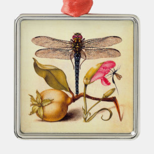 Dragonfly Botanische Natuur Wildleven Metalen Ornament