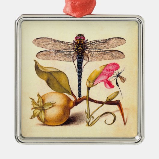 Dragonfly Botanische Natuur Wildleven Metalen Ornament (Voorkant)