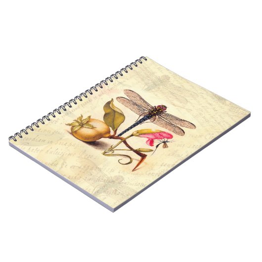 Dragonfly Botanische Natuur Wildleven Notitieboek (Linkerzijde)