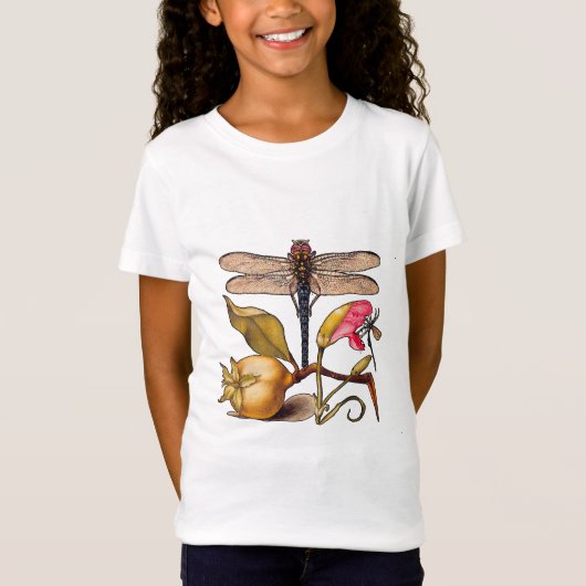 Dragonfly Botanische Natuur Wildleven T-shirt (Voorkant)
