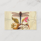 Dragonfly Botanische Natuur Wildleven Visitekaartje (Achterkant)