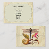 Dragonfly Botanische Natuur Wildleven Visitekaartje (Voorkant / Achterkant)