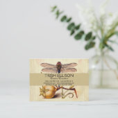 Dragonfly Botanische Natuur Wildleven Visitekaartje (Staand voorkant)