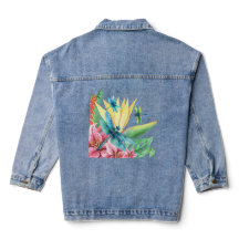Dragonfly Botanische Paradijs Denim Jas