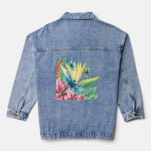 Dragonfly Botanische Paradijs Denim Jas Jacket