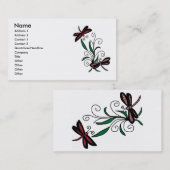 Dragonfly Bouquet visitekaartjes (Voorkant / Achterkant)
