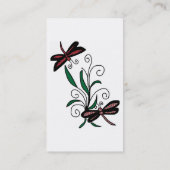 Dragonfly Bouquet visitekaartjes (Achterkant)