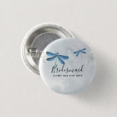 DragonFly BRIDESMAID Bridal Party Gepersonaliseerd Ronde Button 3,2 Cm (Voorkant /achterkant)