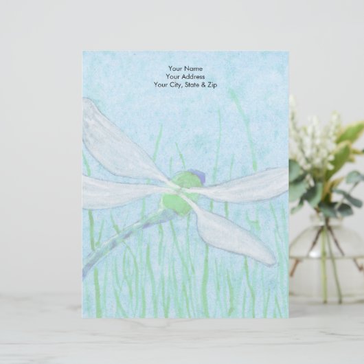 Dragonfly Briefhoofd (Staand voorkant)