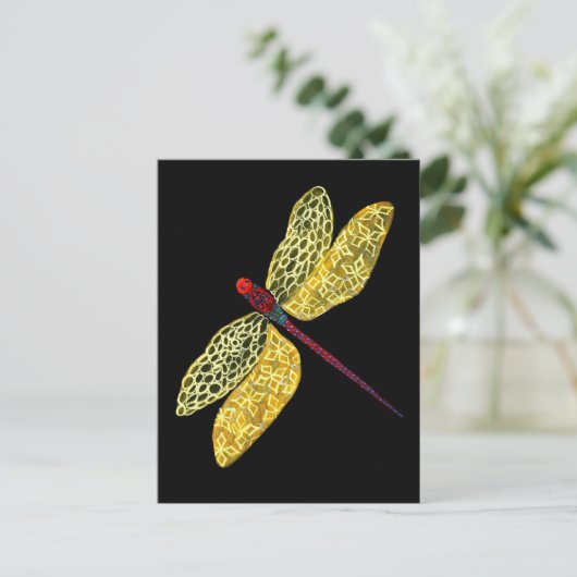 Dragonfly Briefkaart (Staand voorkant)