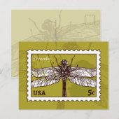 Dragonfly Briefkaart (Voorkant / Achterkant)