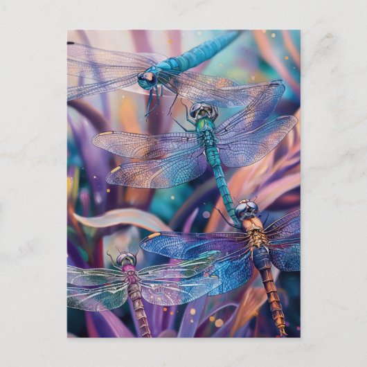 Dragonfly-Briefkaart Briefkaart (Voorkant)